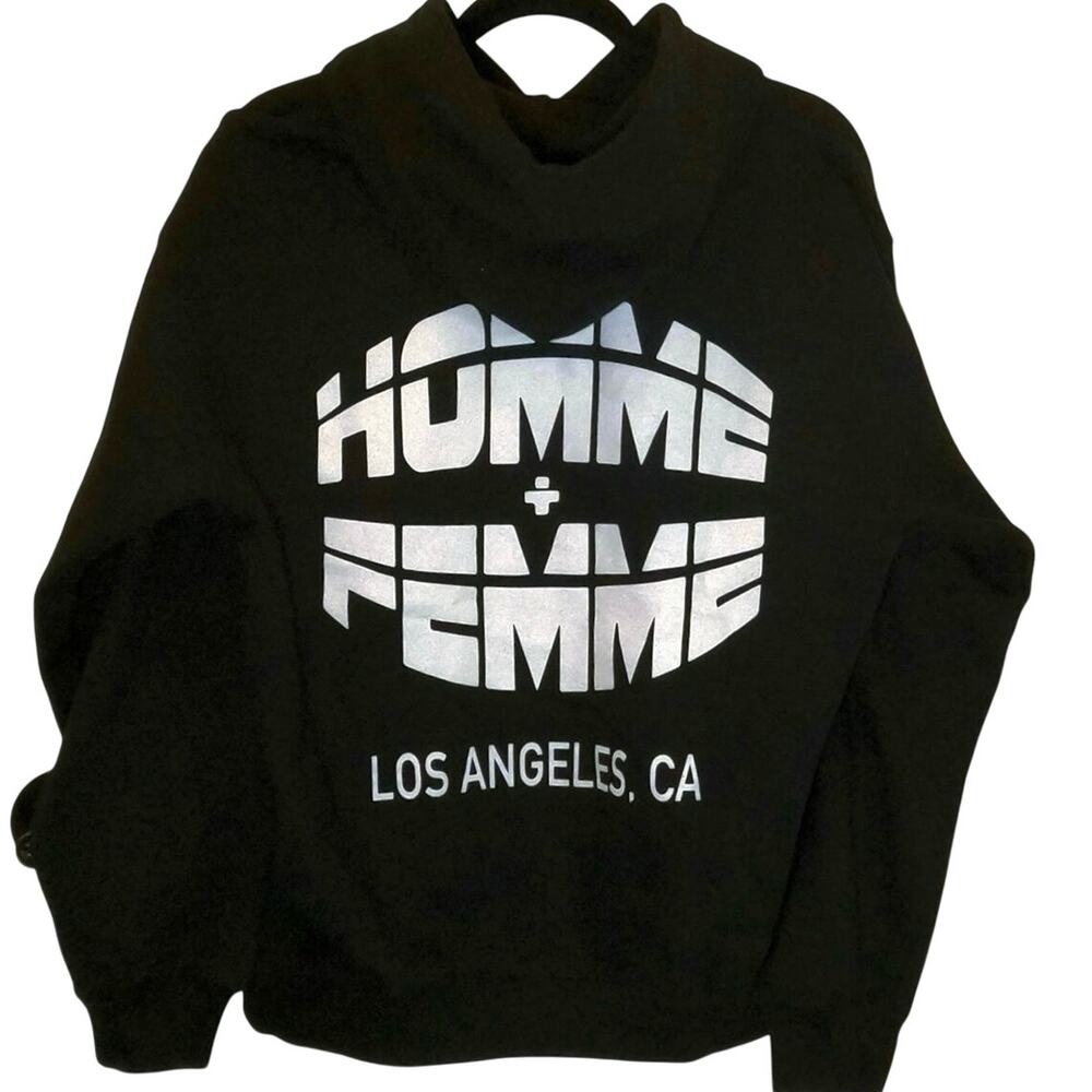 •NWT• Homme + Femme LA Black Money Sex Respect Hoodie in Medium